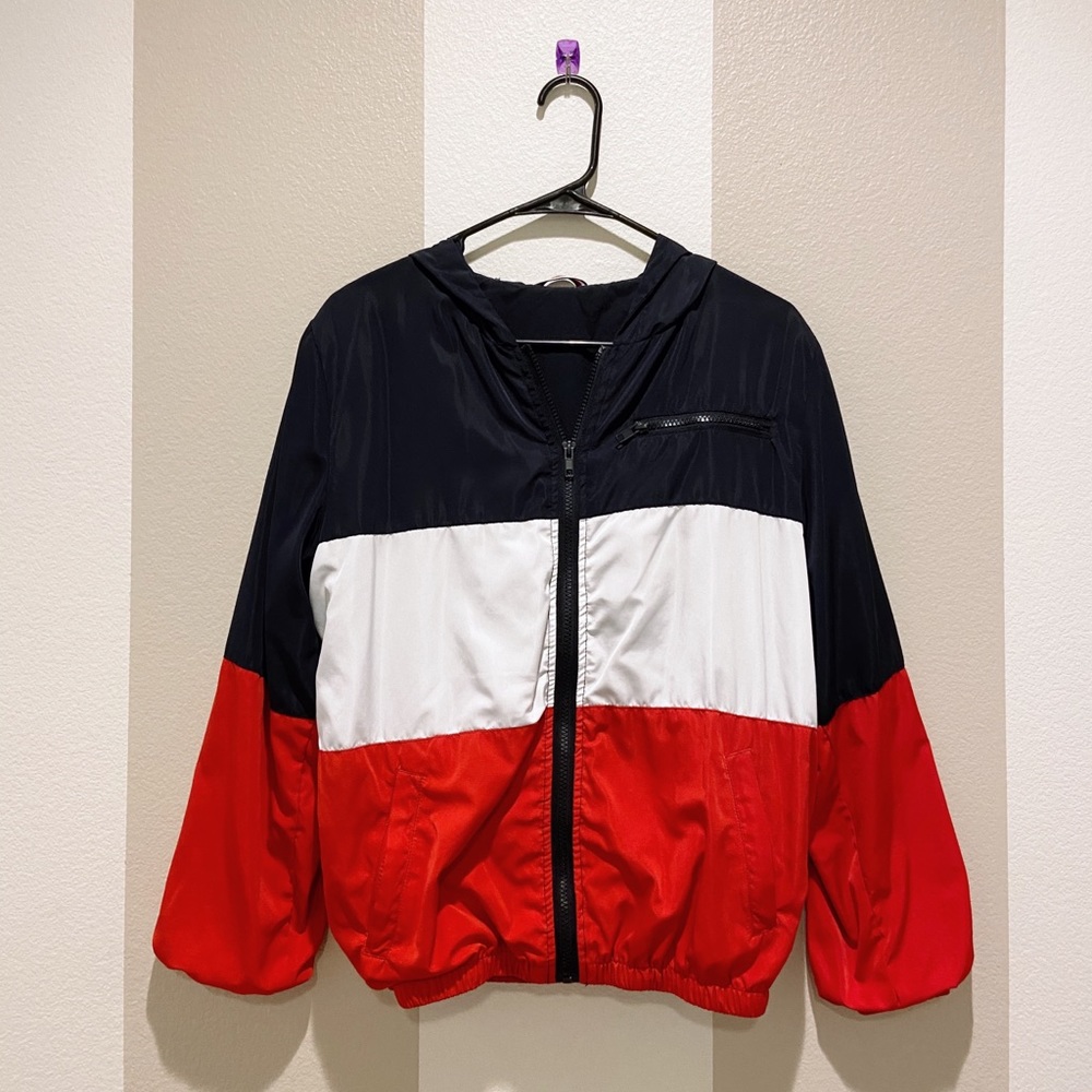 BRANDY MELVILLE KRISSY RED WHITE & BLUE JACKET